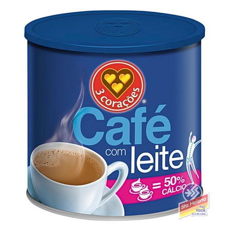 CAFE C LEITE 3 CORACOES LATA 330G