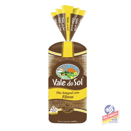 PAO VALE SOL INTEG GRAOS E CASTANHA 370G