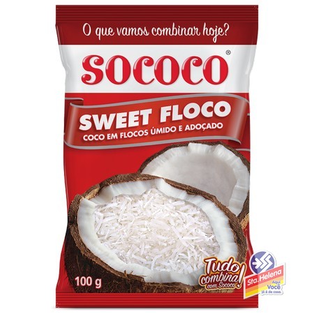 COCO RALADO SOCOCO SWEET UMIDO ADOC 100G