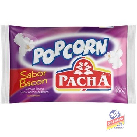 PIPOCA MICROONDAS POP CORN PACHA BACON PTE 100G