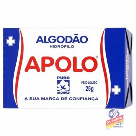 ALGODAO APOLO HIDROFILO CAIXA 25G