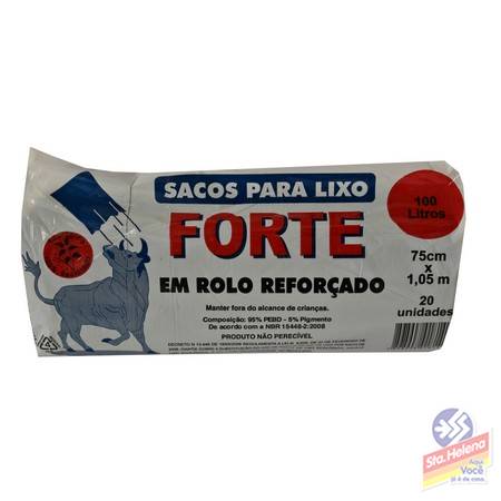 SACO FORTE REFORCADO 100LTS ROLO C 20UND