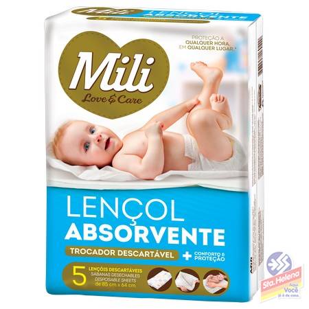 LENCOL MILI ABSORVENTE INFANTIL C 5UND