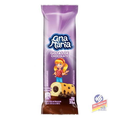 BOLINHO ANA MARIA GOTAS DE CHOCOLATE 35G