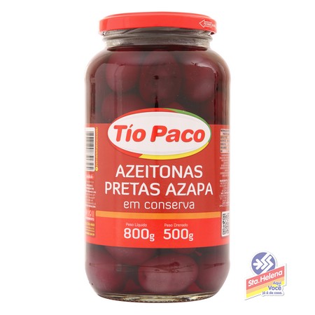 AZEITONA PRETA TIO PACO AZAPA 500G