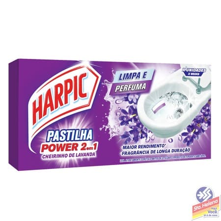 PAST ADESIVA HARPIC 2EM1 LAVANDA 3 UND