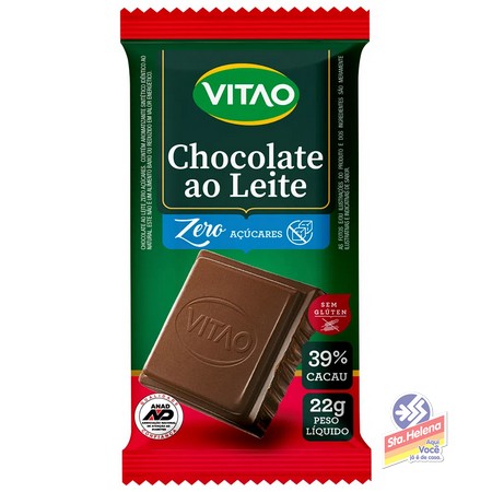 CHOCOLATE VITAO AO LEITE ZERO ACUC 22G