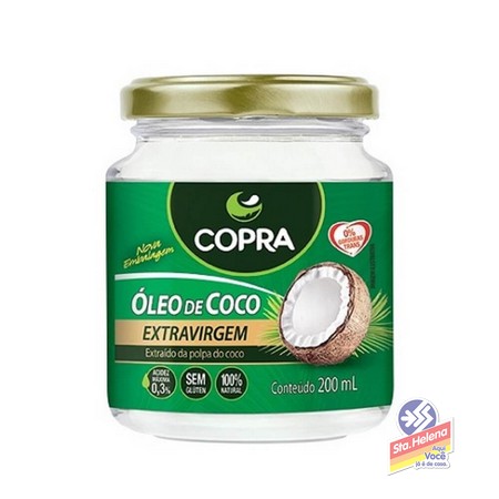 OLEO DE COCO COPRA EXTRA VIRGEM VD 200ML