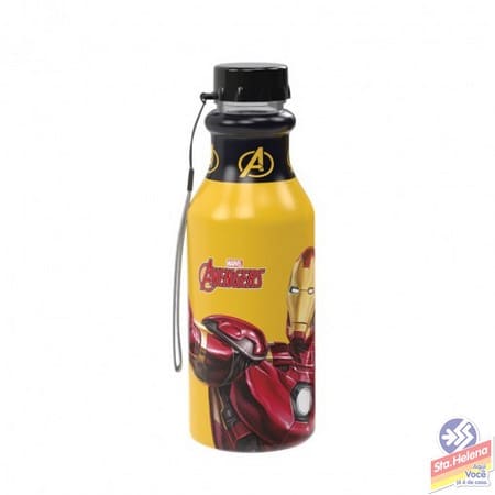 GARRAFA PLASUTIL RETRO HOMEM DE FERRO 500ML