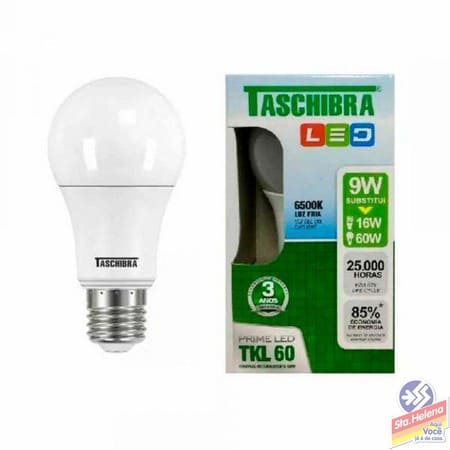 LAMPADA LED TASCHIBRA 9W 6500