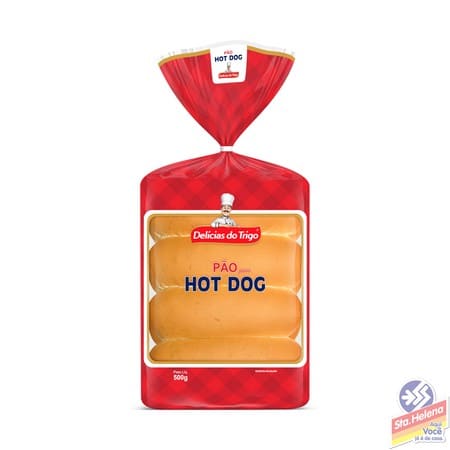 PAO HOT DOG DELICIAS TRIGO PTE 500G