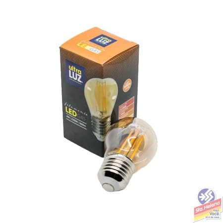 LAMPADA LED ULTRA LUZ FILAM G45 4W