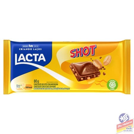 CHOCOLATE LACTA SHOT AO LEITE 80G