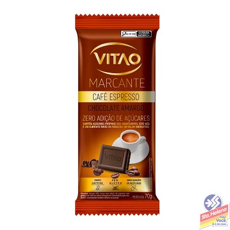 CHOCOLATE VITAO AMARGO ZERO CAFE EXPRESSO 70G