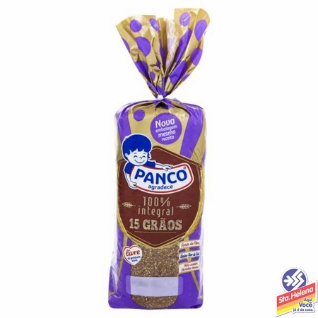 PAO PANCO VIDA 100  INTEGRAL 15 GRAOS 380G