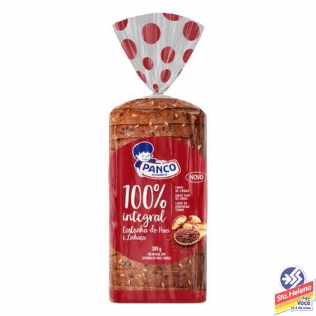 PAO PANCO VIDA 100  INTEGRAL CASTANHA PARA LINHACA 380G