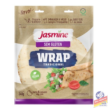 WRAP JASMINE SEM GLUTEN TRADICIONAL 240G