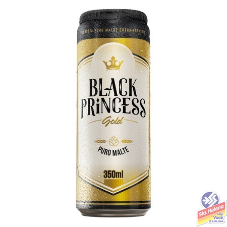 CERVEJA BLACK PRINCESS GOLD 350ML