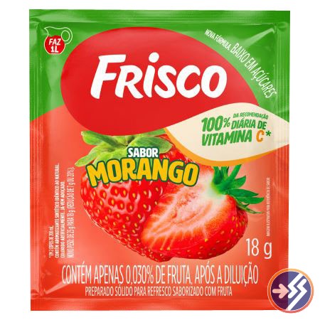 REFRESCO FRISCO MORANGO ENVELOPE 18G