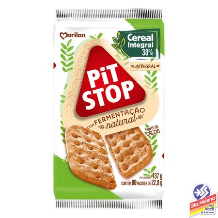 BISCOITO PIT STOP INTEGRAL 137G