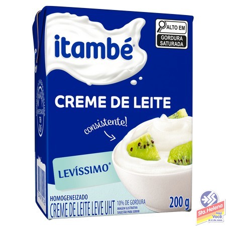 CREME LEITE ITAMBE LEVISSIMO 10  GORDURA 200G