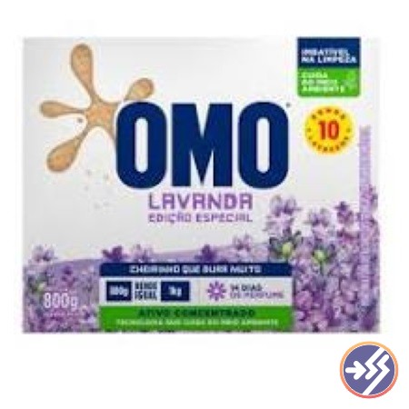 DETERGENTE EM PO OMO LAVANDA 800G