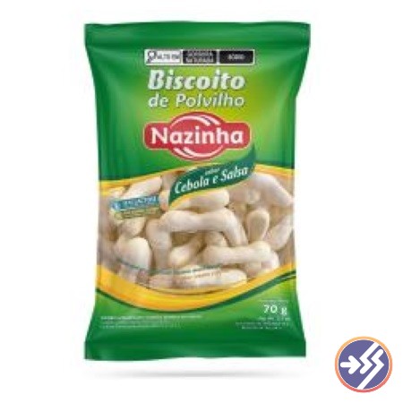 BISCOITO NAZINHA POLVILHO CEBOLA SALSA 70G