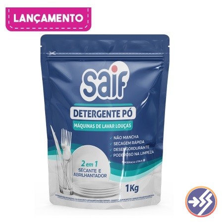 DETERGENTE PO SAIF PARA MAQUINA LOUCAS 1KG