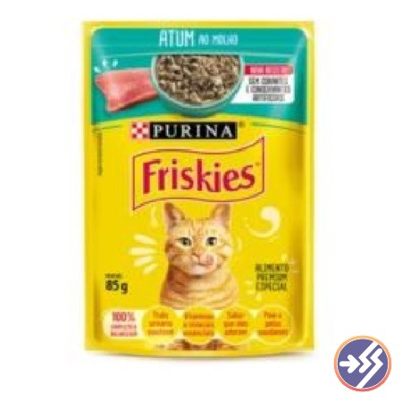 ALIMENTO GATOS FRISKIES ATUM AO MOLHO 85G