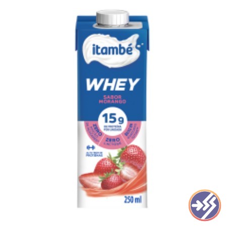 BEBIDA LACTEA ITAMBE WHEY MORANGO 250ML