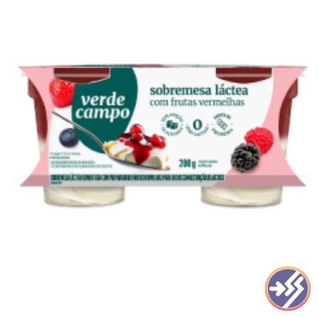 SOBREMESA VERDE CAMPO FRUTAS VERMELHAS 200G