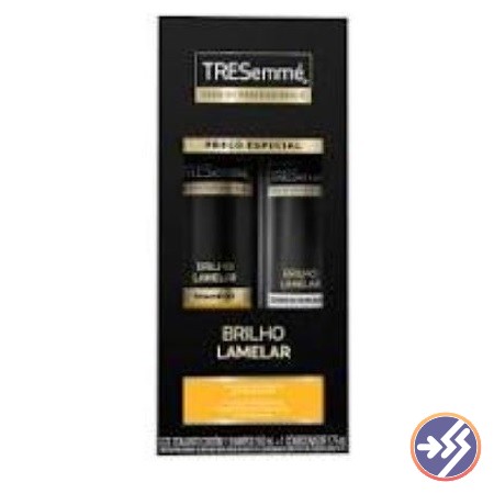 SHAMPOO TRESEMME BRILHO LAMELAR 350ML CONDICIONADOR 175ML