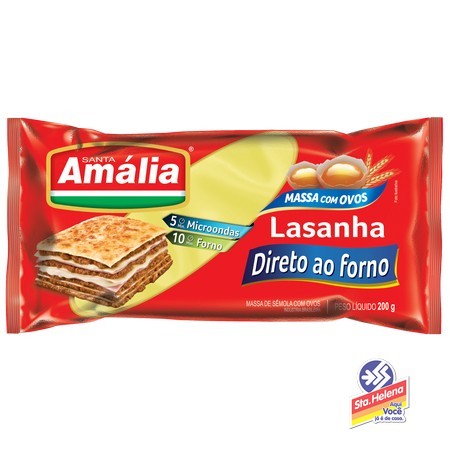 MASSA S AMALIA LASANHA DIRETO FORNO 200G